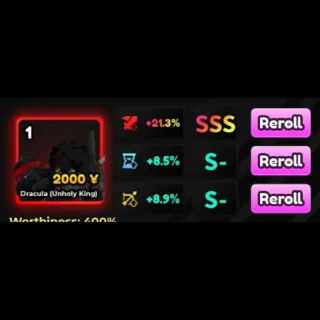Dracula Alucard - Anime Adventures - SSS DMG - Good Stats - Very Cheap - Instant Delivery