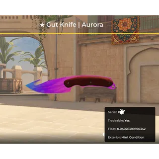 Gut Knife Aurora/ Fast Delivery/ Safe/ Instant Delivery