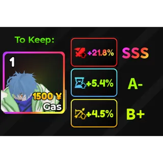 SSS DMG 21.8% - Anime Adventures - SSS Damage - Instant Delivery - Trusted - No Scam 