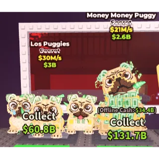 los puggies 30m/s and money money puggy 21m/s 2 bundle