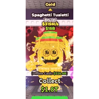 gold spaghetti toilet 315m/s
