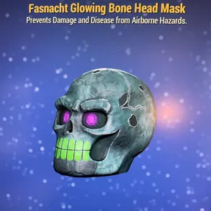 Glowing Bone Head Mask
