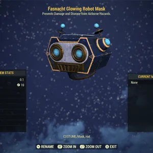 Glowing Robot Mask