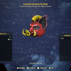Glowing Pig Mask