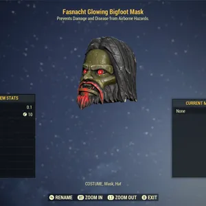 Glowing Bigfoot Mask