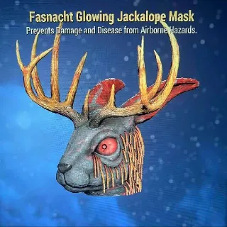 Fasnacht Glowing Jackalope Mask