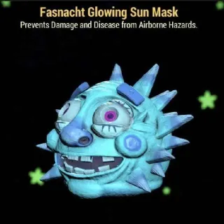 Fasnacht Glowing Sun Mask