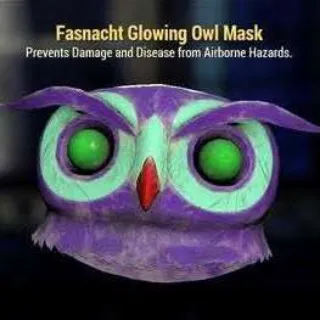 Fasnacht Glowing Owl Mask