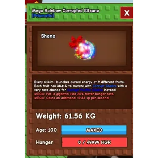 Rainbow hatch corrupted kitsune