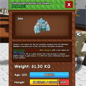 GiantGolem Festive Ice Golem