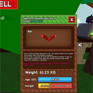 Rainbow hatch New Year Dragon