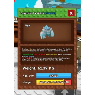 Peppermint Ice Golem