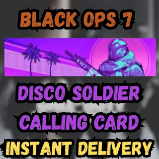 Black Ops 7 Disco Soldier calling card