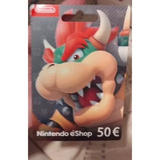 €50.00 EUR Nintendo eShop