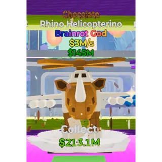 Rhino Helicopterino Chocolate