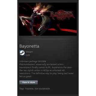 Bayonetta Steam  Gift