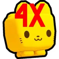 4X Emoji Cat Exclusive Pet Sim 99