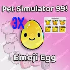 3X Emoji Egg Pet Sim 99