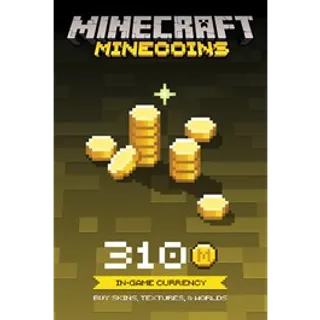 310 Minecraft Minecoins - XBOX One - XBOX Series X|S