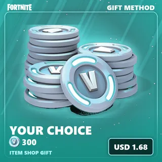 Fortnite 300 vBucks — Item Shop Gift