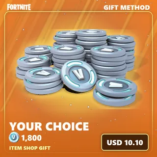 Fortnite 1800 vBucks — Item Shop Gift