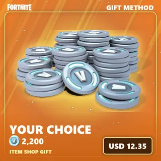 Fortnite 2200 vBucks — Item Shop Gift