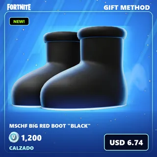 Fortnite 1200 vBucks — MSCHF Big Red Boot "Black" — Item Shop Gift