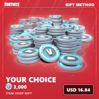 Fortnite 3000 vBucks — Item Shop Gift
