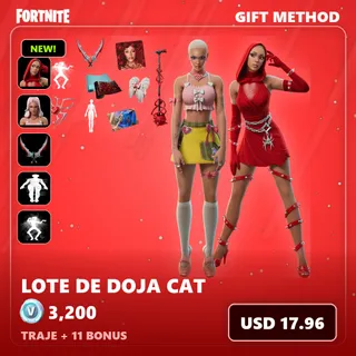 Fortnite 3200 vBucks — Lote de Doja Cat — Item Shop Gift