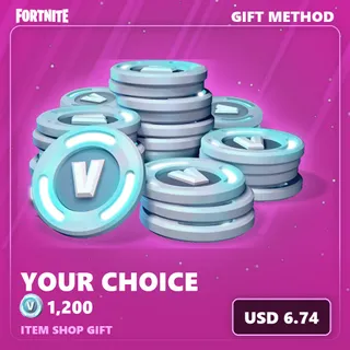 Fortnite 1200 vBucks — Item Shop Gift
