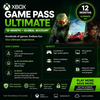 Xbox Game Pass Ultimate 12-Month – Global Account
