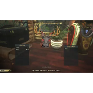 Fasnacht glowing Jackalope mask