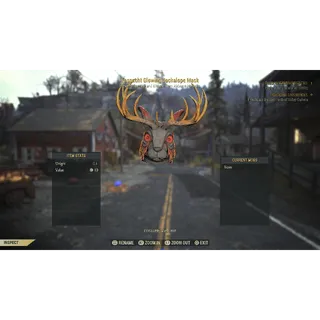 Fasnacht glowing Jackalope mask