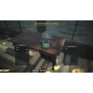 Fasnacht glowing bone head mask ps4/ps5