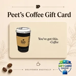 $45.00 (3x$15) Peet’s Coffee Gift Card Instant Auto Delivery