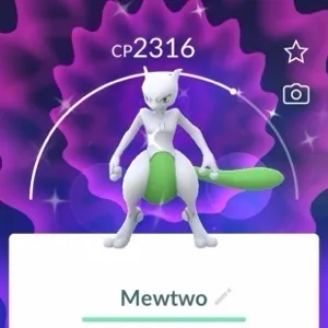 LVL 50 Shiny MewTwo with Psystrike