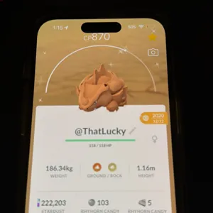 Lucky Shiny Rhyhorn