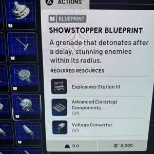 Showstopper Blueprint