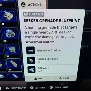 seeker grenade blueprint
