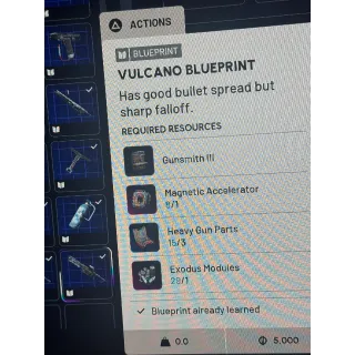 Vulcano Blueprint 