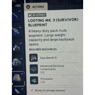 Mk3 survivor blueprint