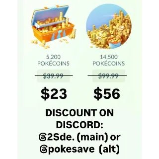 Pokecoin in pokemon go (14500 POKE)