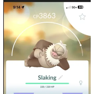 Pokemon go Slaking 3500+ cp