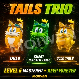 Tails Trio Sprite Set | Level 5 Mastered | Keep Forever