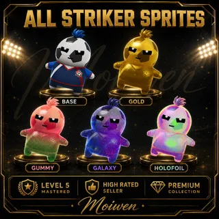 Fortnite All 5 Striker Sprites Level 5 Mastered Full Set