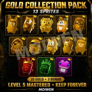 13-Sprite Gold Collection Pack | Level 5 Mastered | Keep Forever