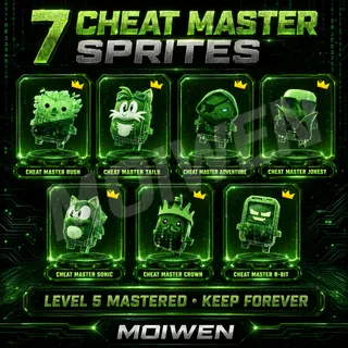 7 Cheat Master Sprites Set | Level 5 Mastered | Keep Forever