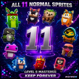 All 11 Normal Sprites | Level 5 Mastered | Keep Forever