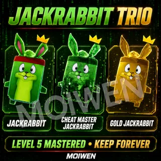 Jackrabbit Trio Sprite Set | Level 5 Mastered | Keep Forever