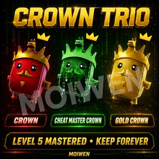 Crown Trio Sprite Set | Level 5 Mastered | Keep Forever
